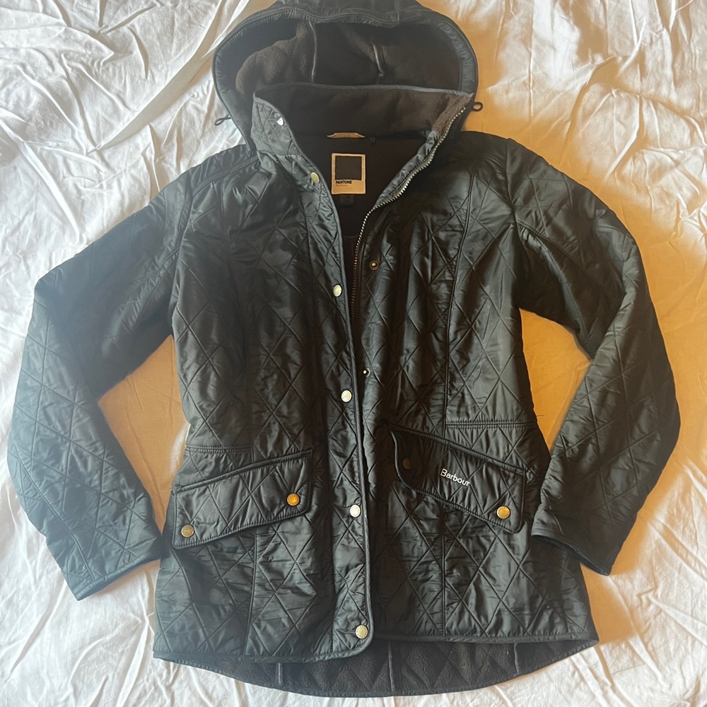 Barbour x Pantone women’s quilted coat